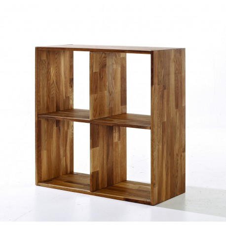 Maximo 4 Square Cube Divider, Versatile Storage, Solid Oak