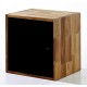 Maximo Cube With Door, Versatile Storage, Creative Look, Solid Oak