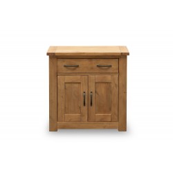 Boden Small Sideboard, 2 Doors + 1 Drawer, Rough Swan Rustic Finish