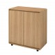 Curve Small/ Compact Sideboard, Oak Finish, Smooth Curved Corners, Stylish Addition
