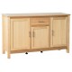 Oakridge Sideboard, 3 Doors + 1 Drawer, Real Ash Veneer With Oak Finish, Suits Any Style