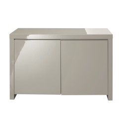 Puro 2 Door Sideboard, Soft Closing Doors, Sleek Contemporary Style, High Gloss Stone