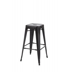 Hoxton Stacking Stool, Black 2 Pack