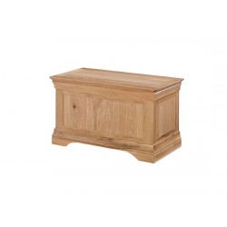 Worthing Solid American White Oak Storage, Blanket, Toy, Ottoman Box