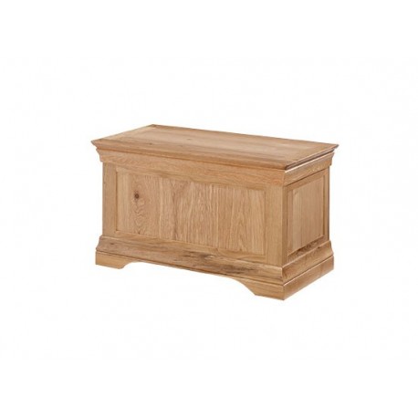 Worthing Solid American White Oak Storage, Blanket, Toy, Ottoman Box