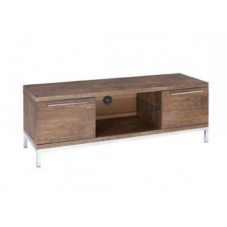 Amari Tv Unit/ Low Sideboard, Glass Shelf and 2 End Drawers