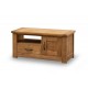 Boden TV Unit, 1 Drawer + 1 Door, Solid pine, Rustic Finish