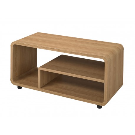 Curve TV Stand/ Unit, Distinctive Curved Corners, Oak Finish, Individual Style