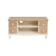 Juliette TV/ Media Unit, Self + 4 Drawers, Vintage Chic Style, Painted Finish, MDF And Solid Pine Wood
