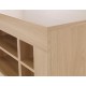 Moda TV/Media Unit, 4 Storage Spaces, Modern Style, L Shaped Joints, Oak Wood