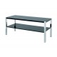 Novello TV Unit/Stand, Chrome Legs, Modern Style, High Gloss Black