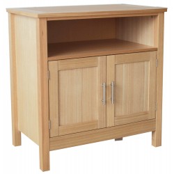 Oakridge TV Unit, 2 Doors, Real Ash Veneer With Oak Finish, Suits Any Style