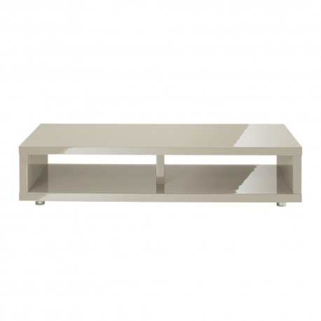 Puro TV Media Stand, Sleek Contemporary Style, High Gloss Stone