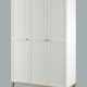 Boston 3 Door Wardrobe, 3 Internal Shelves, Ash Tops And Trims, Classy Simple Collection
