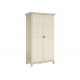 Chantilly 2 Door Wardrobe, Internal Shelf, Attractive Antique White, High-End Look