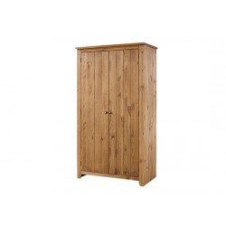 Havana 2 Door Wordrobe, Internal Shelf, Contemporary Style, Aztec Wax Colour Tones