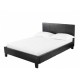 Prado 3'0" Single Bed, Black Faux Leather