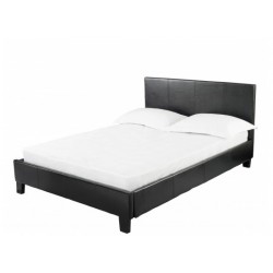 Prado 3'0" Single Bed, Black Faux Leather
