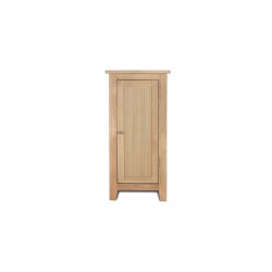 Ocean Small Storage Cabinet, 1 Door, Elegant Style, Solid Oak