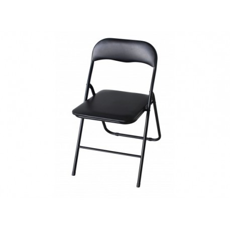 Folding Desk Chair, Black