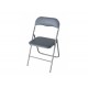 Folding Desk Chair, Silver