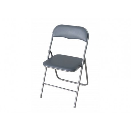 Folding Desk Chair, Silver