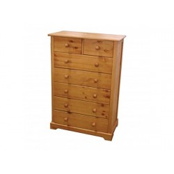 Baltic 5+2 Drawer Chest, Contemporary Style, Antique Pine Finish