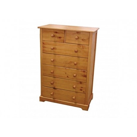 Baltic 5+2 Drawer Chest, Contemporary Style, Antique Pine Finish