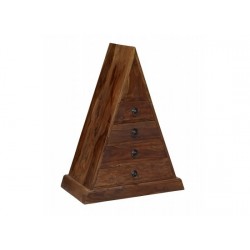 Darjeeling Triangle Unit, 4 Drawers, Suites Moden Or Traditional Style, Solid Sheesham Wood