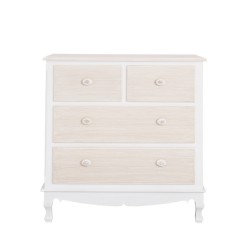 Juliette 2+2 Drawer Chest, Shabby Chic Look, Solid Pine, Painted Finish