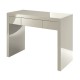 Puro Dressing Table/Desk, 1 Drawer, Sleek Contemporary Style, High Gloss Stone