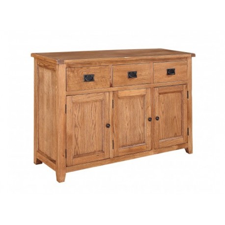 Dorset Large Sideboard, 3 Drawer + 3 Doors, American White Oak & Oak Veneers