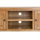 Dorset TV Stand/Unit, 2 Doors + Shelf, Subtle Round Corners, Oak Veneers And American White Oak