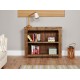 Heyford Rough Sawn Oak Low Bookcase