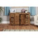 Heyford Rough Sawn Oak Six Drawer Sideboard