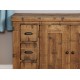 Heyford Rough Sawn Oak Six Drawer Sideboard