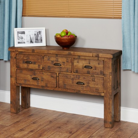 Heyford Rough Sawn Oak Console Table