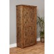 Heyford Rough Sawn Oak Large Shoe Cupboard