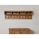 Heyford Rough Sawn Oak Wall Mounted Coat Rack