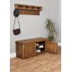 Heyford Rough Sawn Oak Shoe Storage Bench