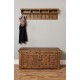 Heyford Rough Sawn Oak Wall Mounted Coat Rack