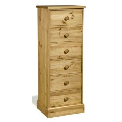 Cotswold 6 Drawer Narrow Chest