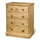 Cotswold Bedroom Set - Wardrobe - Chest - Bedside in Waxed Pine