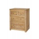 Bedroom Set - Wardrobe - Chest of Drawers - Bedside Cabinet in Waxed Pine