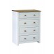 Capri Bedroom set of 3 Piece - Wardrobe, Chest of Drawers & Bedside Cabinet