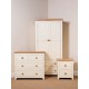 Jamestown Cream & Pine Trio Bedroom set - Wardrobe, Chest of Drawer & Bedside Cabinet