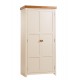 Jamestown Cream & Pine Trio Bedroom set - Wardrobe, Chest of Drawer & Bedside Cabinet