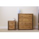 Forge Antique 3 Piece Bedroom set - Wardrobe, Chest of Drawers & Bedside Cabinet