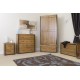 Forge Antique 3 Piece Bedroom set - Wardrobe, Chest of Drawers & Bedside Cabinet