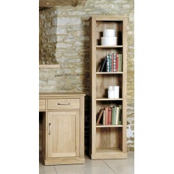 Mobel Oak Narrow Bookcase